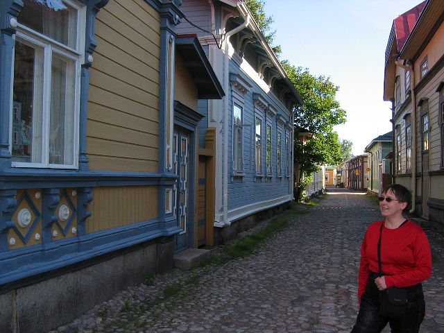 Vanhan Rauman puutaloja. Rauma, Suomi.