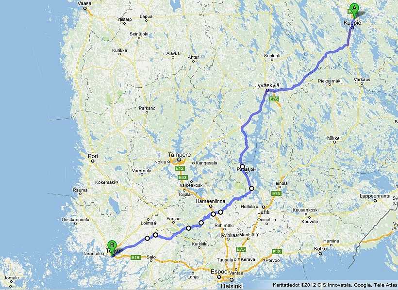 Reittikartta 10.7.2011.