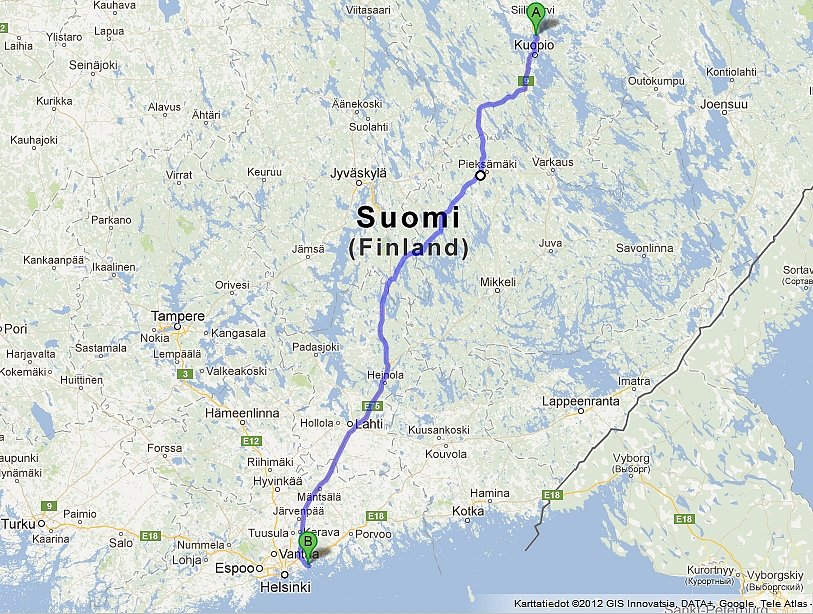 Reittikartta 5.7.2012.