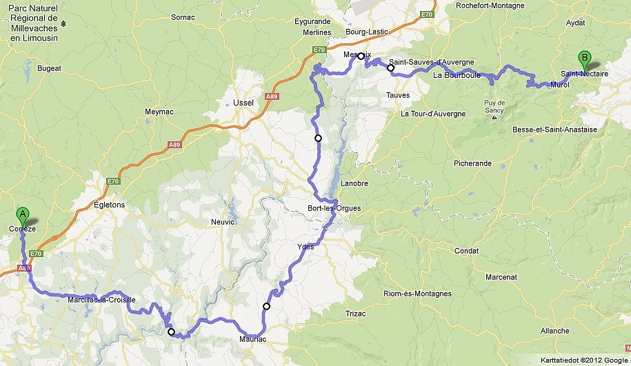 Reittikartta 15.7.2012.