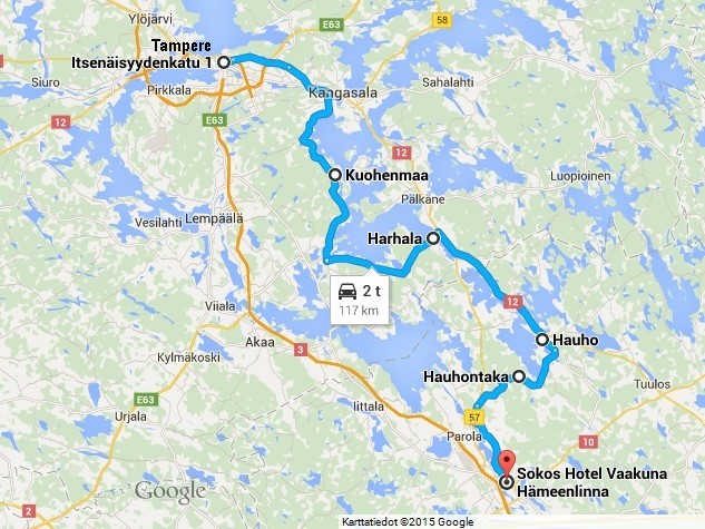 Reittikartta 17.7.2014.