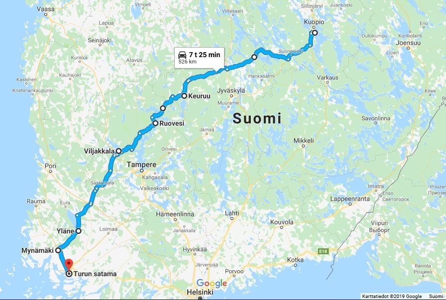 Reittikartta 10.7.2018
