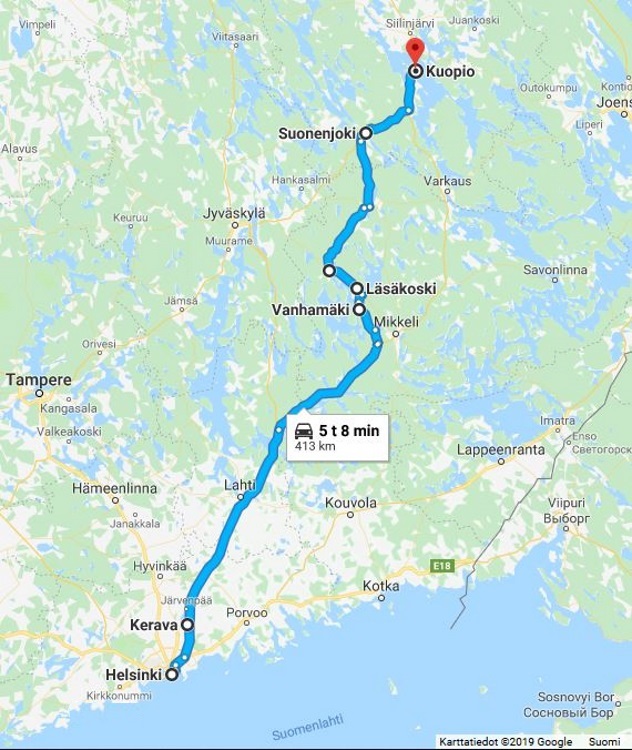 Reittikartta 27.7.2018